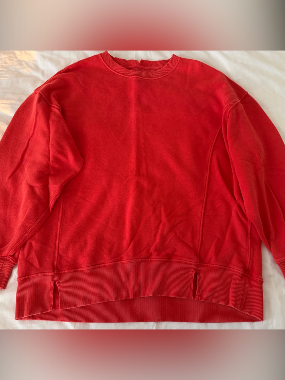 aerie Red Crewneck Sweater